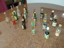 Lotto 10 - 20 rari mignon bottigliette collezione whisky scotch brandy liquori