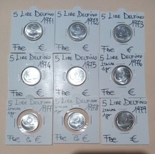 5 Lire Delfino 1971-79 Fdc