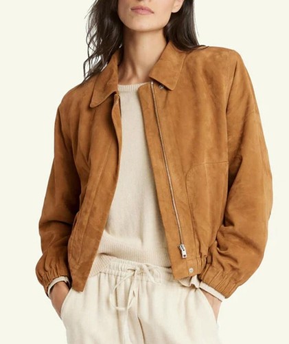 Bomber pelle scamosciata - bomber,
