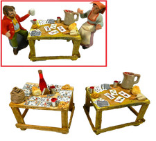 1Pz Tavola Giocatori di Carte