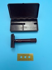 rasoio di sicurezza in bachelite, vintage pari a nuovo con scatola