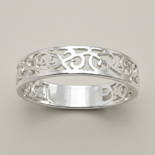 Anello argento massiccio - in,