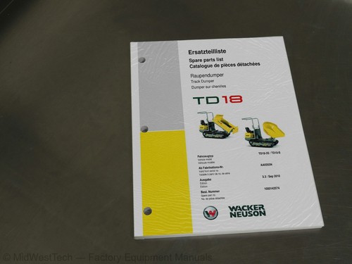 Wacker neuson td18 track - wacker,