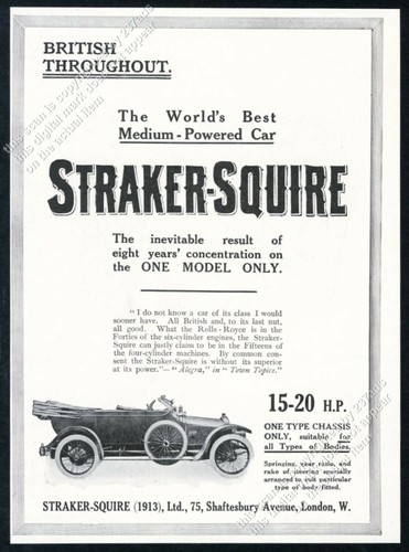 1915 straker squire - squire, auto