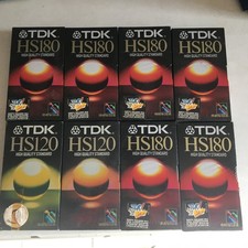 LOTTO 8 VIDEOCASSETTE VHS TDK