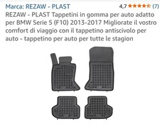 Set Tappetini Auto In Gomma