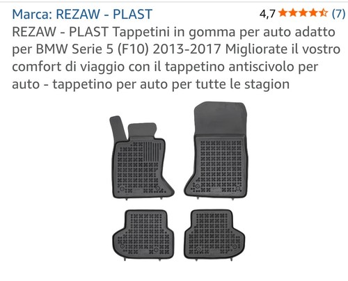 Set tappetini auto gomma - auto,