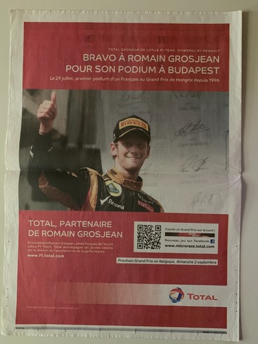 Publicite total sponsor - publicite, lotus