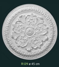 Rosone gesso bianco per - in,