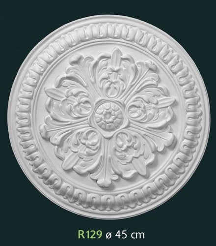 Rosone gesso bianco - rosone,