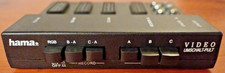 HAMA SELETTORE AUDIO VIDEO MULTIPLA SCART RCA USATO NERO