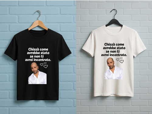 Shirt checco zalone chissà - t-shirt, "chissà