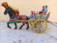 vintage Carretto Siciliano Artigianale in Legno Made in Italy Sicilia