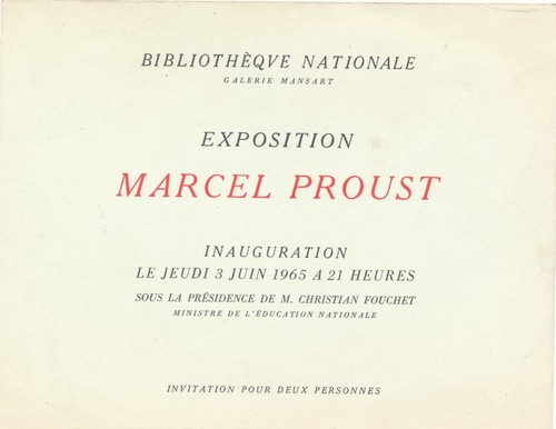 Carton invitation exposition