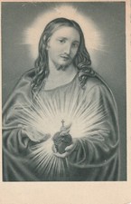 C1 - Cp Cartolina Illustrata Sacro Cuore di Gesu - Fp Nvg