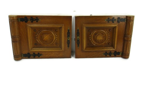 Coppia pannelli porta vintage - coppia,
