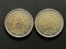 2 monete da 2 euro Italia 2002