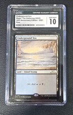 30th Anniversary Edition MTG Modern Dual Lands Underground Sea CGC 10 gemme ottime condizioni