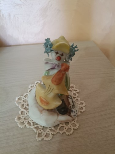 Vecchia ceramica clown - un,