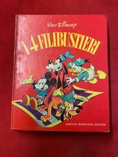 CARTONATO COLLANA CAROSELLO OTTIMO 1961   4 FILIBUSTIERI DISNEY   TOPOLINO PIPP