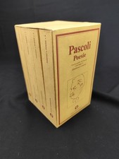 Giovanni PASCOLI - POESIE 4 Volumi COMPLETO Mondadori Oscar (1969)  Cofanetto