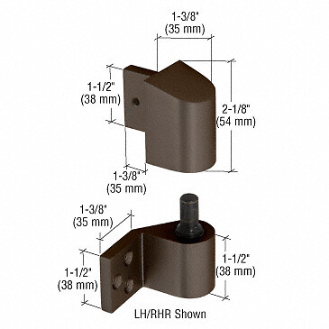 Crl dh02222l dark bronze - crl,