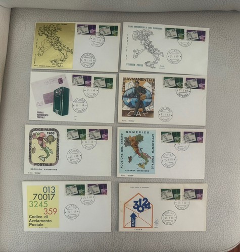 Italia 1968 buste - italia, codice