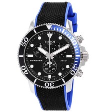 Orologio Uomo Tissot Seastar 1000 Cronografo Quarzo Quadrante Nero T120.417.17.051.03