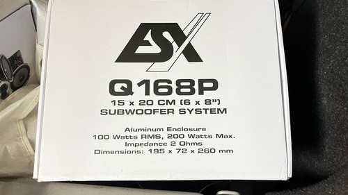 Esx q168p subwoofer slim - subwoofer, per