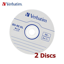 Verbatim 50 GB BD-RE DL 2x Blu-ray 50 GB rivestimento rigido doppio strato riscrivibile 2 dischi