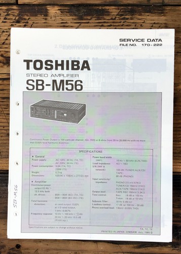 Toshiba m56 amplificatore - sb-m56,