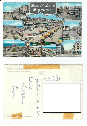 Cartolina sottomarina - sottomarina, di