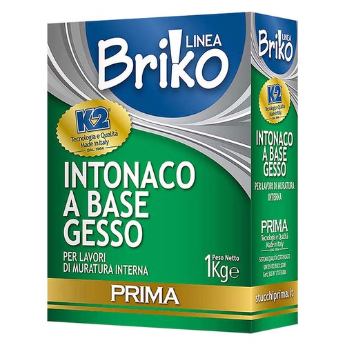 Intonaco base gesso briko - 'briko, k2'