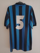 MAGLIA INTER MILAN HOME MATCH WORN ISSUED 1990/1991 PAGANIN MISURA UHLSPORT