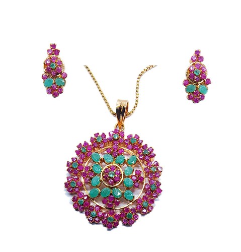 Set pendenti perle corallo