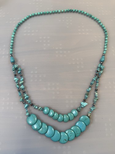 Collana howlite vintage - howlite,