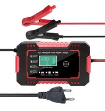 Caricabatteria 12V Carica Automatico Intelligente per Auto Moto Scooter 2 Pinze