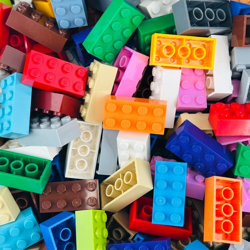 100 lego 2x4 bricks mixed - bricks,