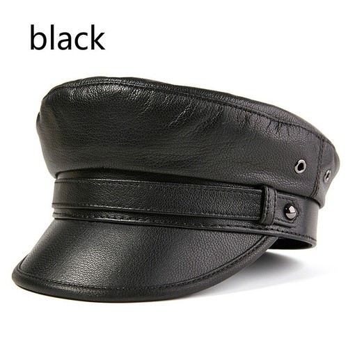 Cappello berretto uomo pelle