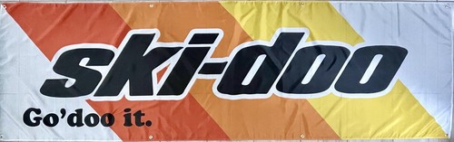 Ski doo flag banner - ski, 3x10ft