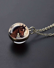 Collana con ciondolo mezza - ciondolo,