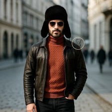 Cappello aviatore in visone