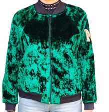 GIACCA ELEGANTE SPORTIVA VERDE INGLESE VELUTO TAG. M BY J'AIME' MADE IN ITALY