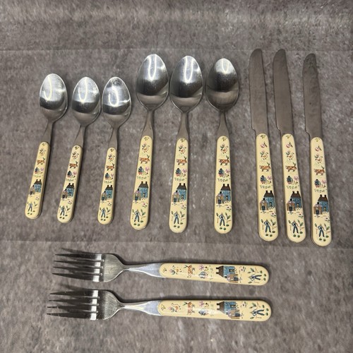 Set pezzi posate vintage - set, 11