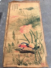 Vecchio quadro Wu Hufan loto