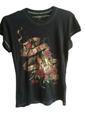 HARD ROCK CAFE T-Shirt da donna Maglia Estiva Casual Manica Corta Cotone Size S