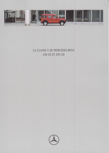 Catalogue brochure mercedes - mercedes, g