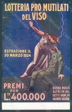 Artista Sironi Fascismo Propaganda Lotteria Mutilati Viso Milano 1924 pz HR2374