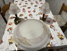 PLAFONIERA COMPLETA DI 2 ABAT-JOUR