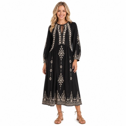 Abito midi zara - nero, raso